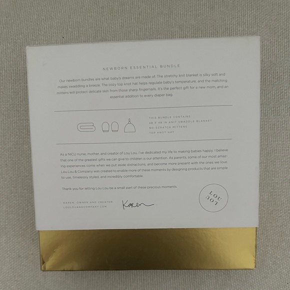 Lou Lou and Company newborn swaddle set - Picture 2 of 2